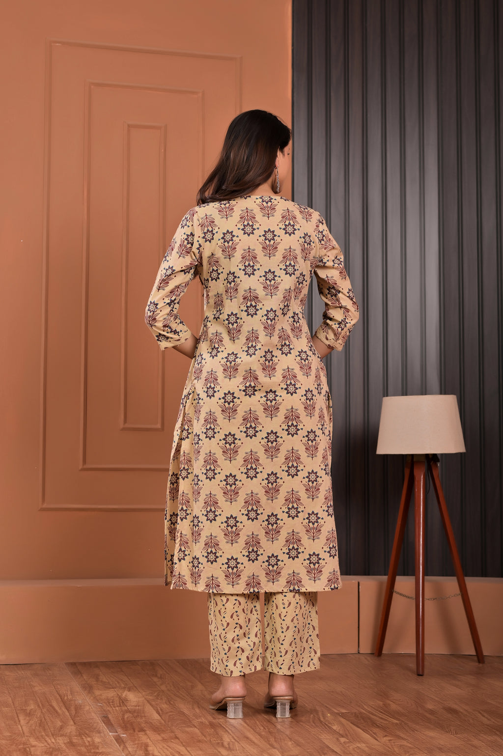 Floral Print Kurta Set with Dupatta
