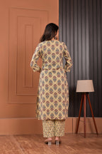 Floral Print Kurta Set with Dupatta