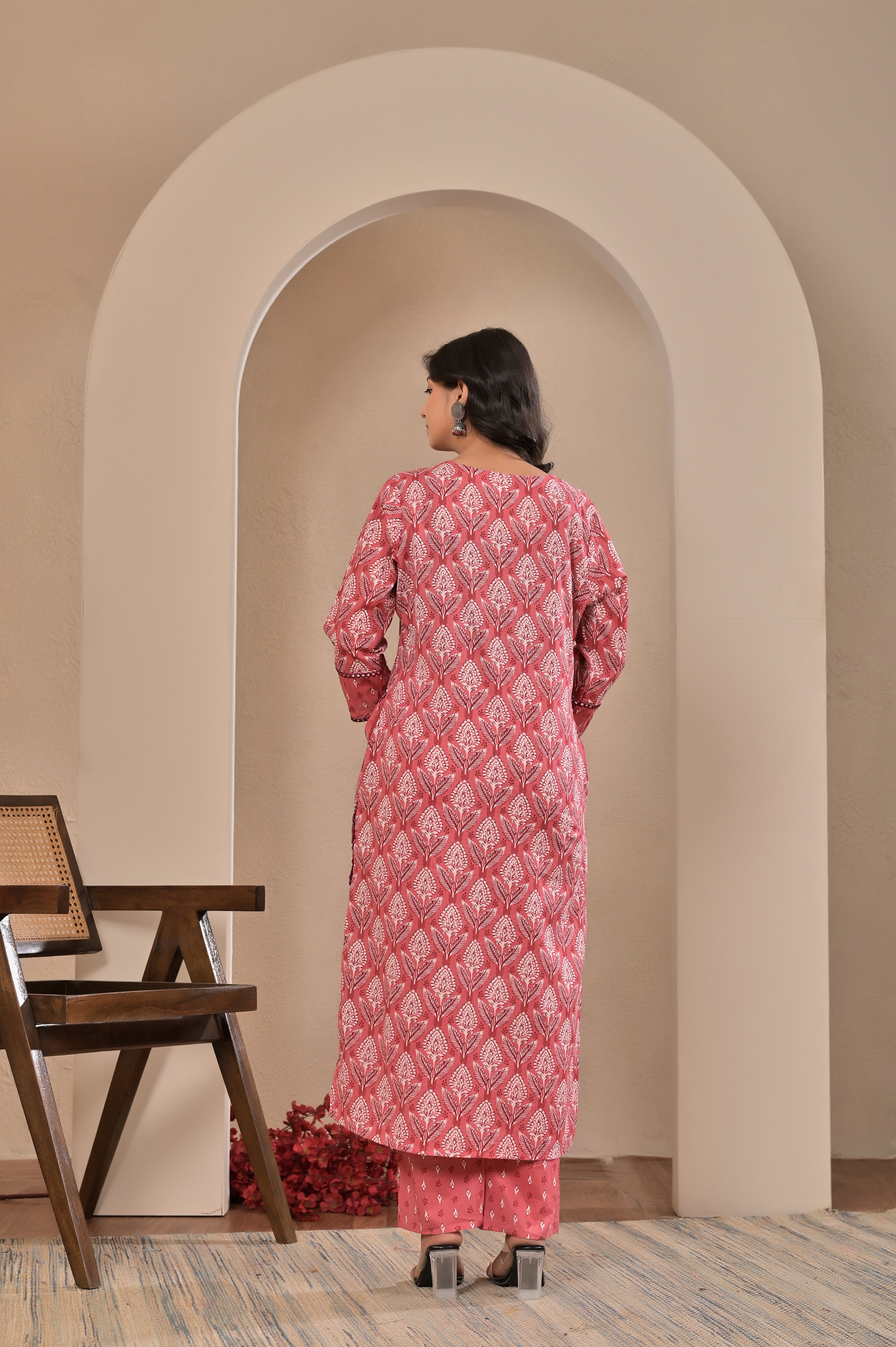 Petal Grace Cotton Suit Set