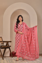 Petal Grace Cotton Suit Set