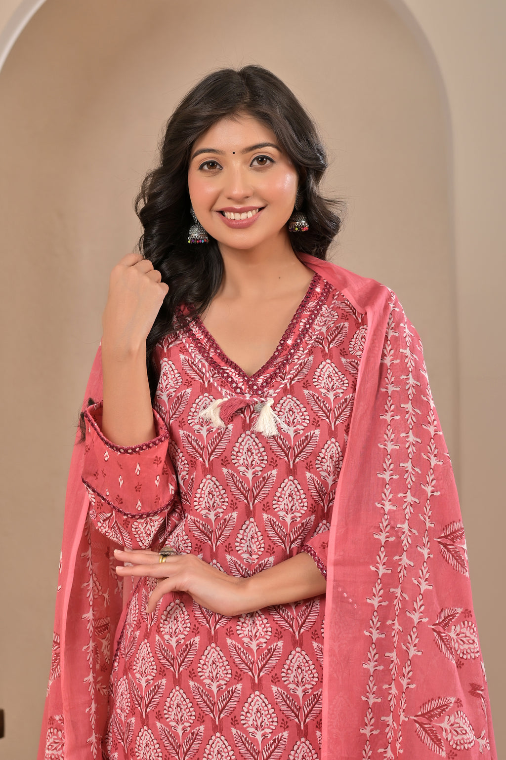 Petal Grace Cotton Suit Set