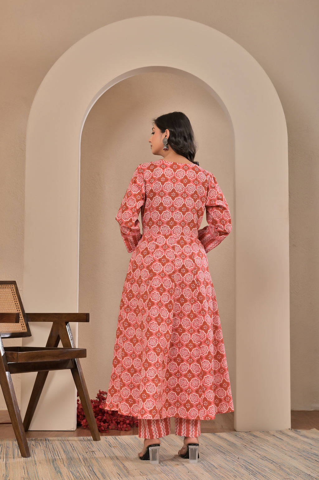 Royal Bloom Cotton Suit Set