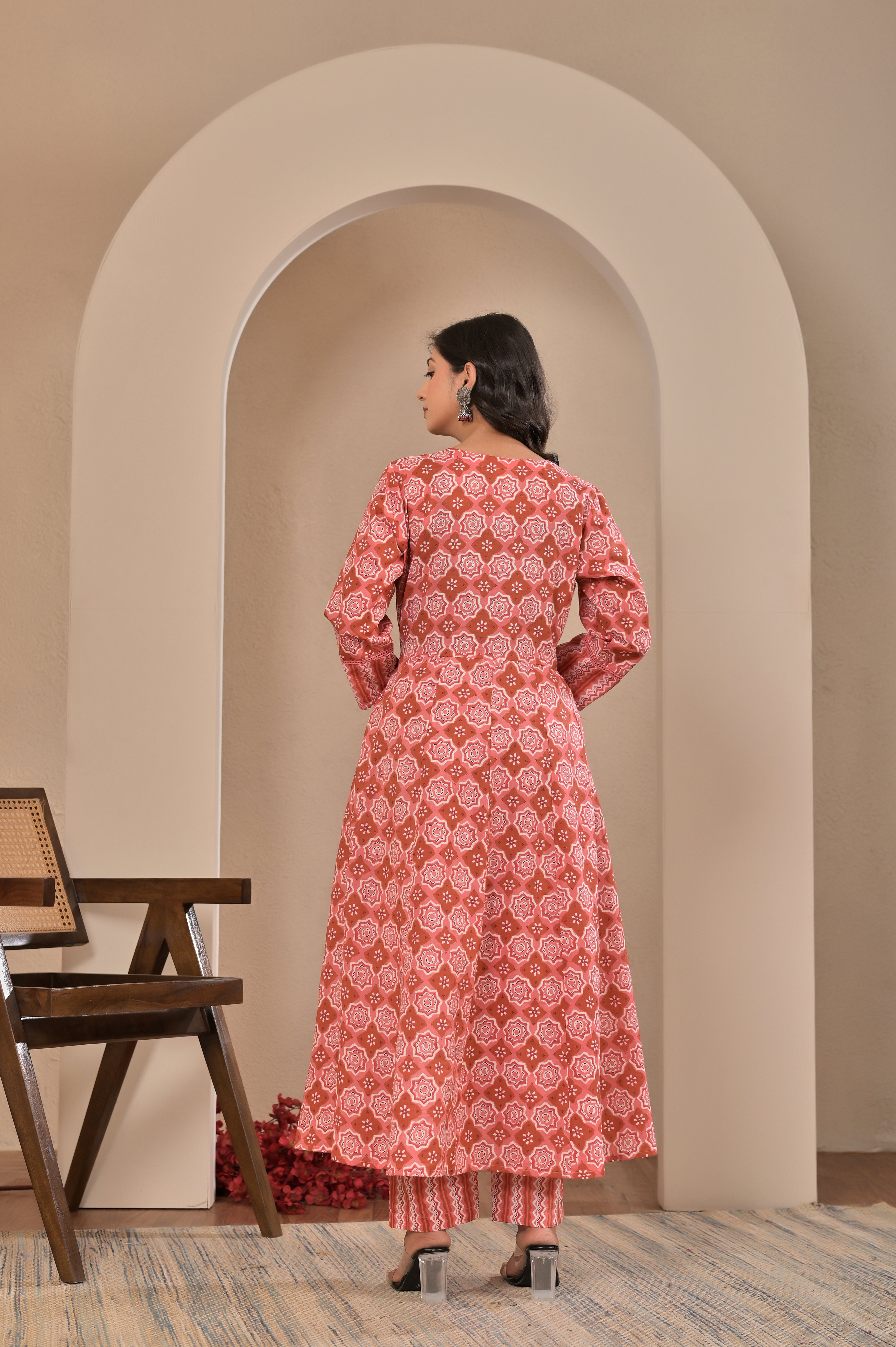 Royal Bloom Cotton Suit Set