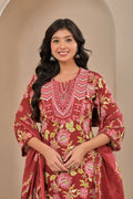 Floral Elegance Cotton Suit Set