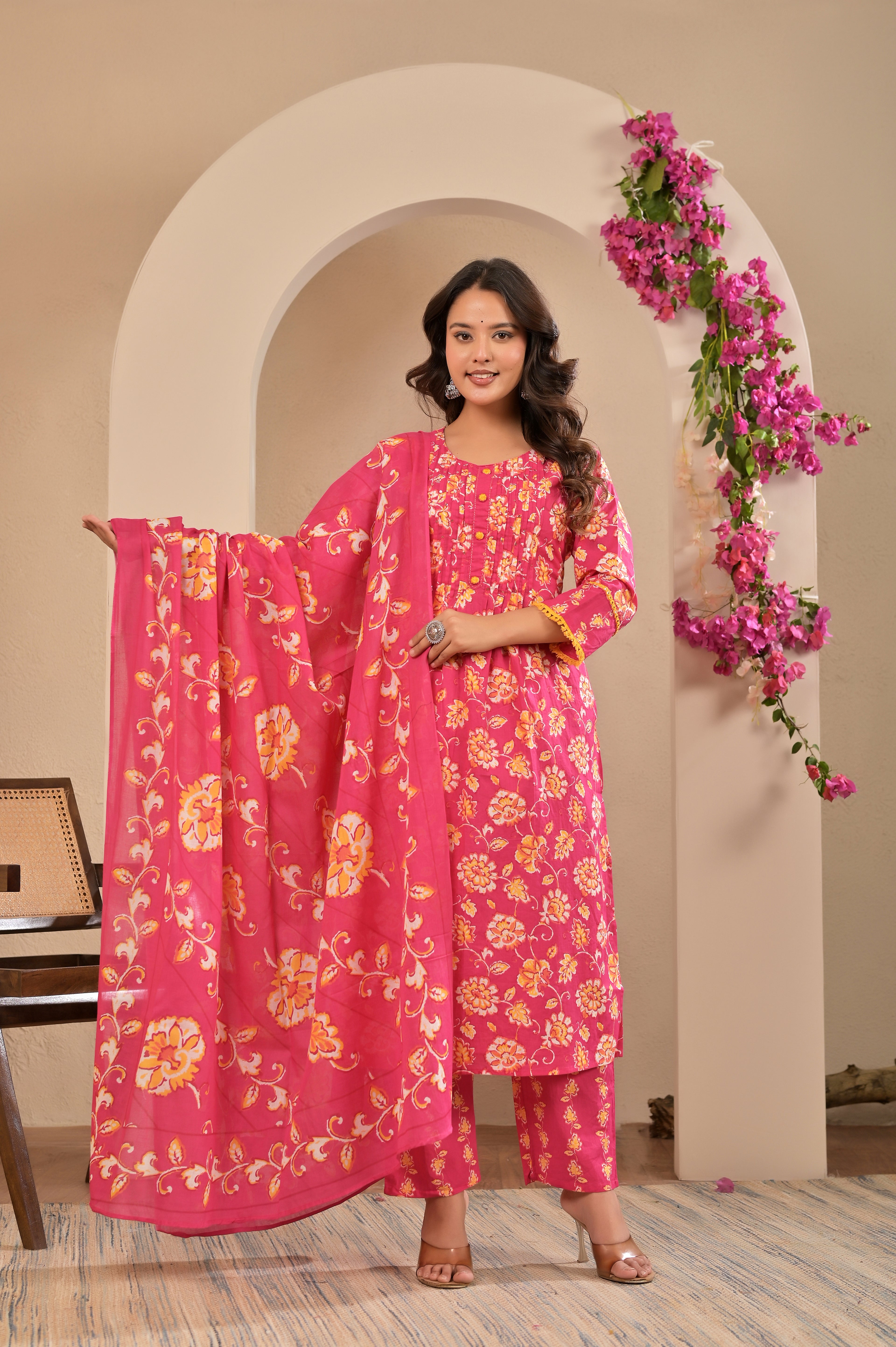 Blooming Grace Cotton Suit Set