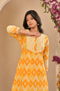 Yellow Ikat Print Co-Ord Set